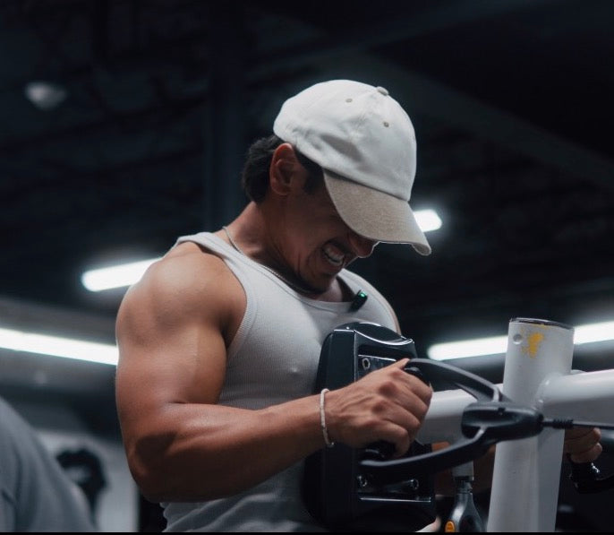 HYPR founder training in a gym