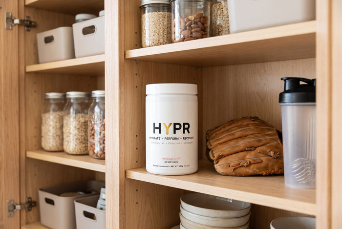 HYPR on a pantry shelf
