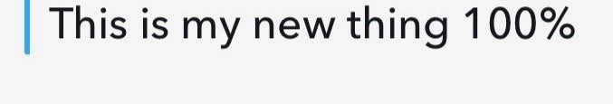 This is my new thing 100%